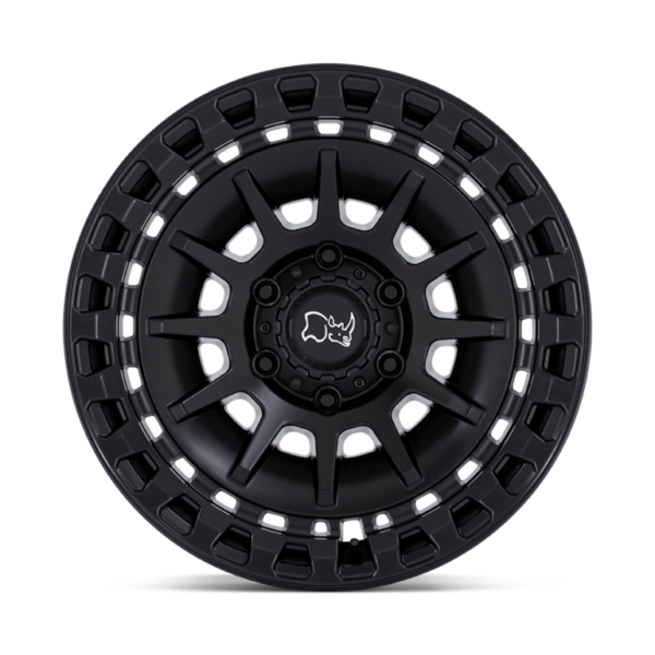 AROS BLACK RHINO BARRAGE 17X8.5 6X139.7 ET -10 NEGRO MATE