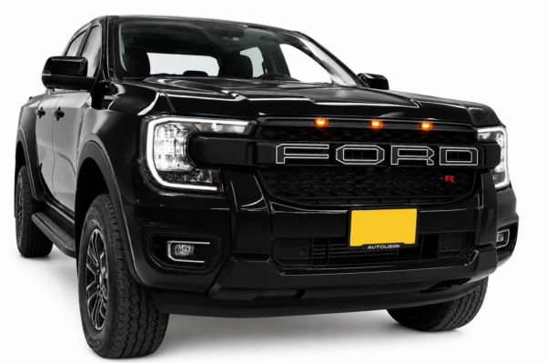 MASCARA CON LETRAS LED BLANCAS FORD RANGER 2023+