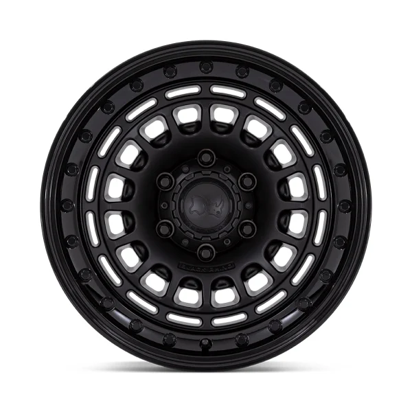 JUEGO DE AROS BLACK RHINO 17X9 6X139.7 ET -12 SAHARA NEGRO MATE
