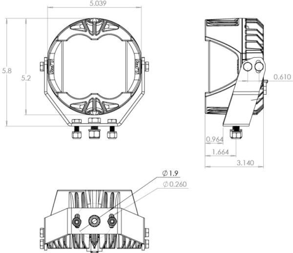 LUCES BAJA DESIGNS LP4 PRO AMBAR